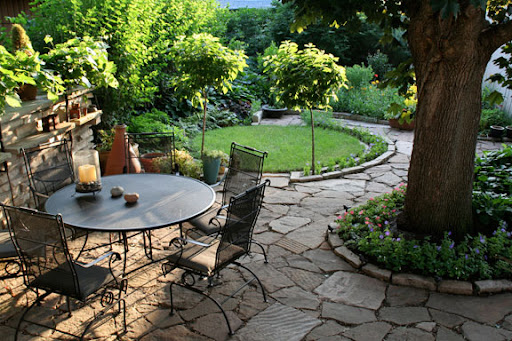 Terrasse en pierre